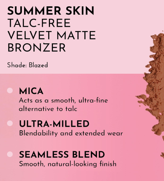 Lawless Beauty Summer Skin Talc-Free Velvet Matte Bronzer - Blazed - 0.3 oz