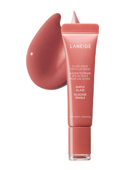 Laneige Glaze Craze Tinted Lip Serum -Maple Glaze 0.42oz Full Size