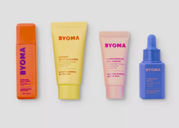 Byoma + Roller Rabbit Skincare Heroes Kits with Heart pouch at Target - Set of 5