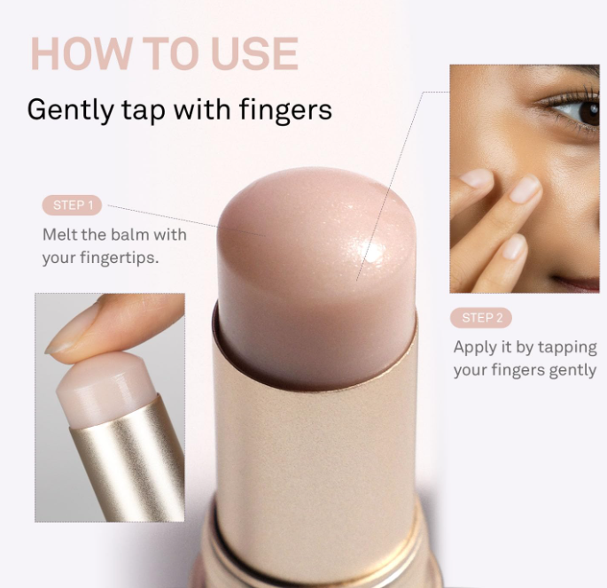 hince True Dimension Radiance Balm Highlighter Lip Glow in One - Clear 10g