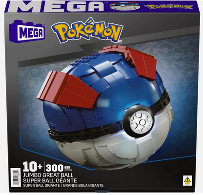 MEGA Pokemon Buildable Jumbo Great Ball with Lights