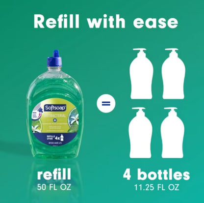 Softsoap Antibacterial Liquid Hand Soap Refill - Fresh Citrus - 50 fl oz