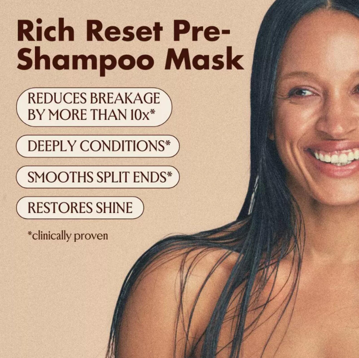 Pack of 4 - Blake Brown Rich Reset Pre-Shampoo Mask - Milky Sandalwood – Creamy Musk Fragrance - 5 fl oz