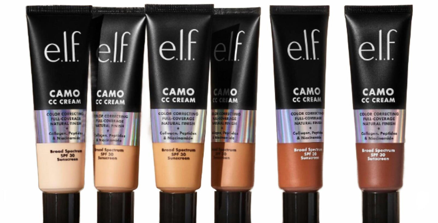 e.l.f. Camo CC Cream SPF 30 Full Coverage Semi-Matte Color Correcting - LIGHT 210N