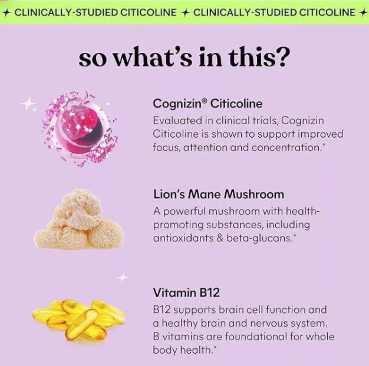 Lemme Focus Gummies - Brain Health & Concentration Support - Strawberry Flavored - 50ct