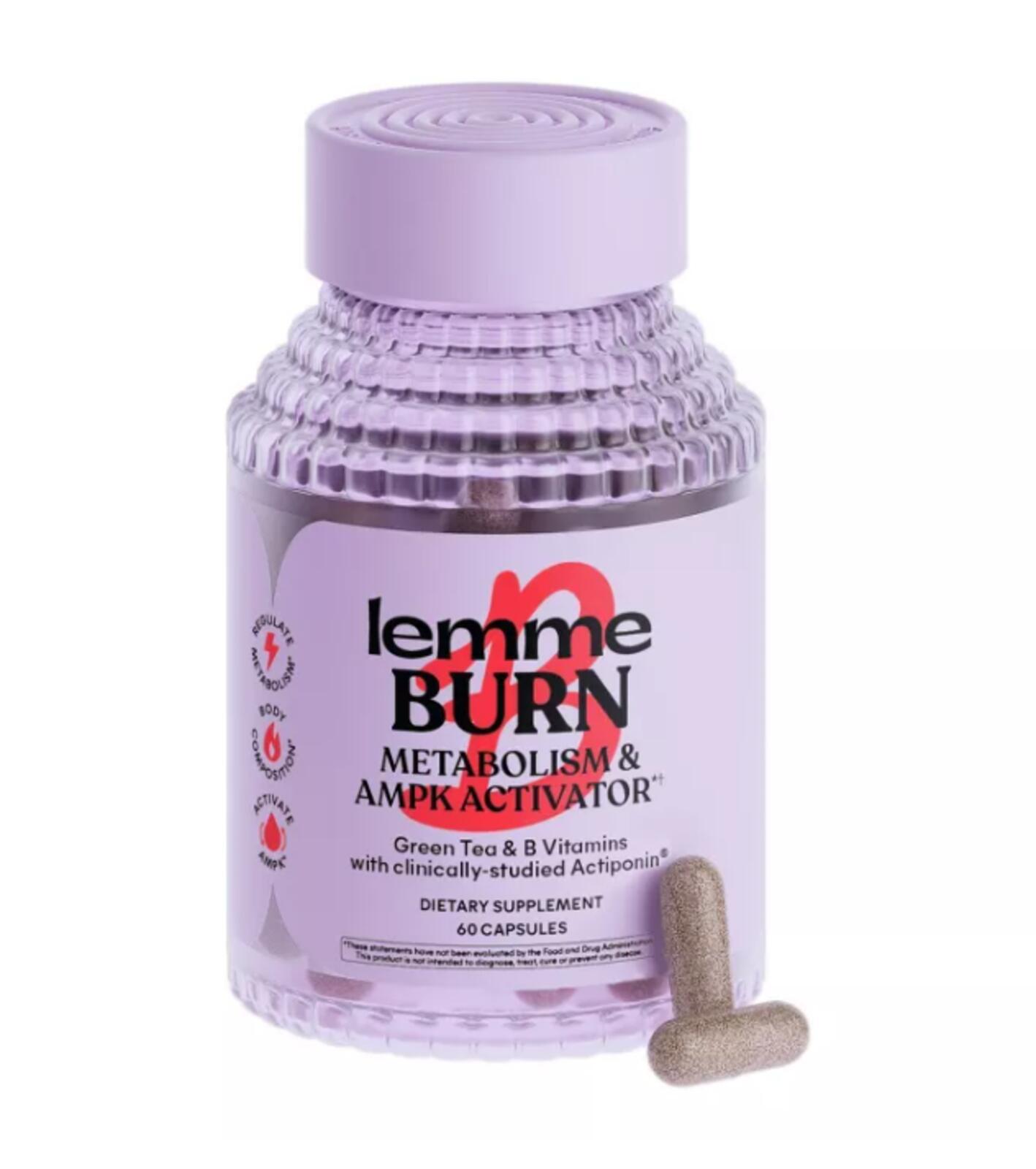 Lemme Burn Capsules - Metabolism & Belly Fat Support - 60ct