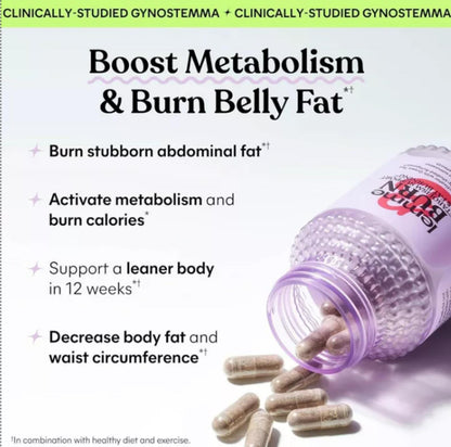 Lemme Burn Capsules - Metabolism & Belly Fat Support - 60ct
