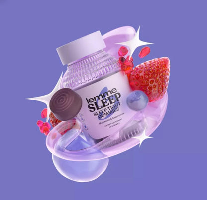 Lemme Sleep Gummies: Deep Slumber Aid with 5 mg Melatonin, Magnesium & L-Theanine - Berry 60ct