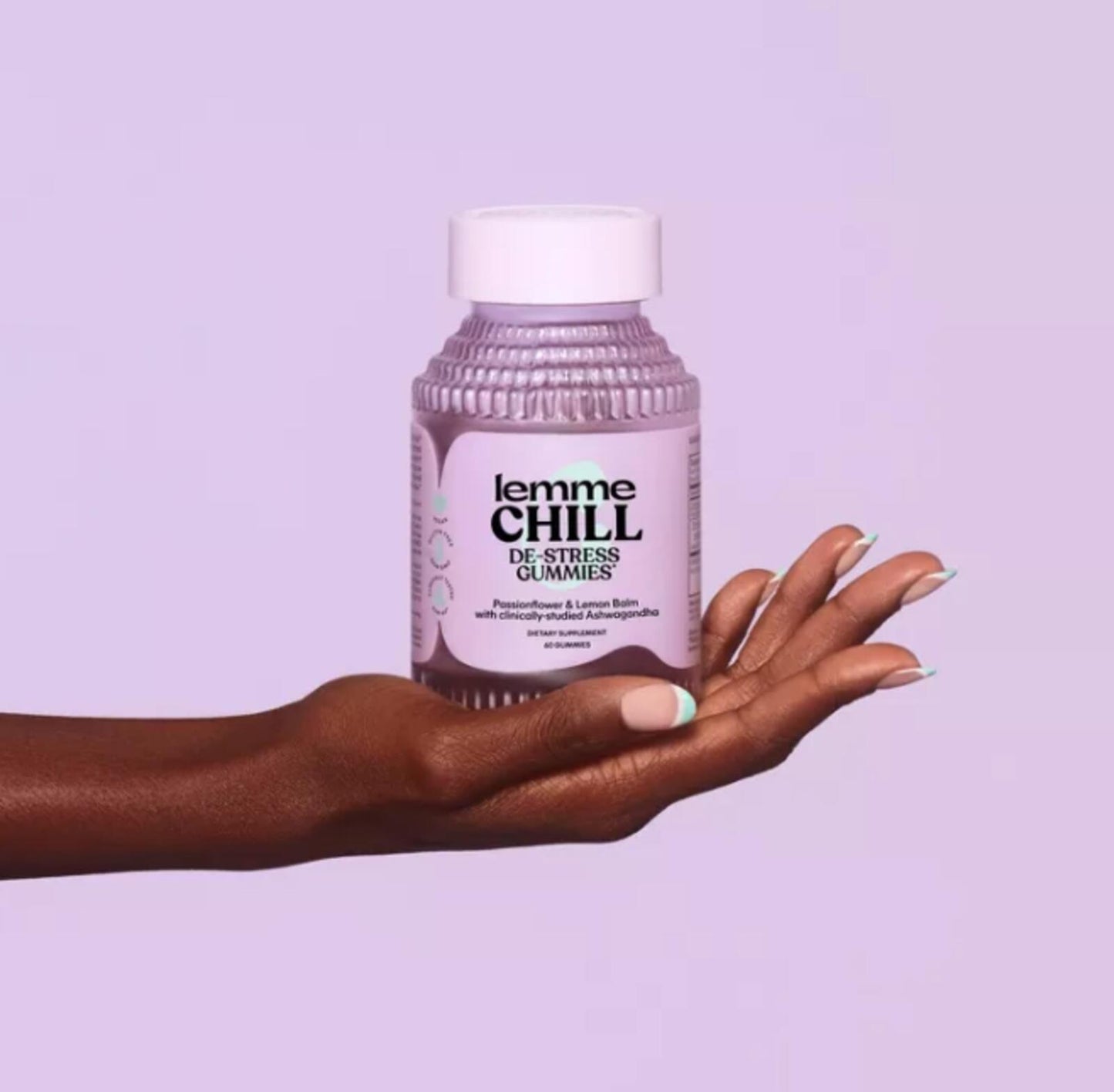 Lemme Chill Ashwagandha Gummies - Stress & Cortisol Support - Mixed Fruit Flavored - 60ct