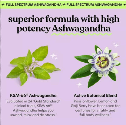 Lemme Chill Ashwagandha Gummies - Stress & Cortisol Support - Mixed Fruit Flavored - 60ct