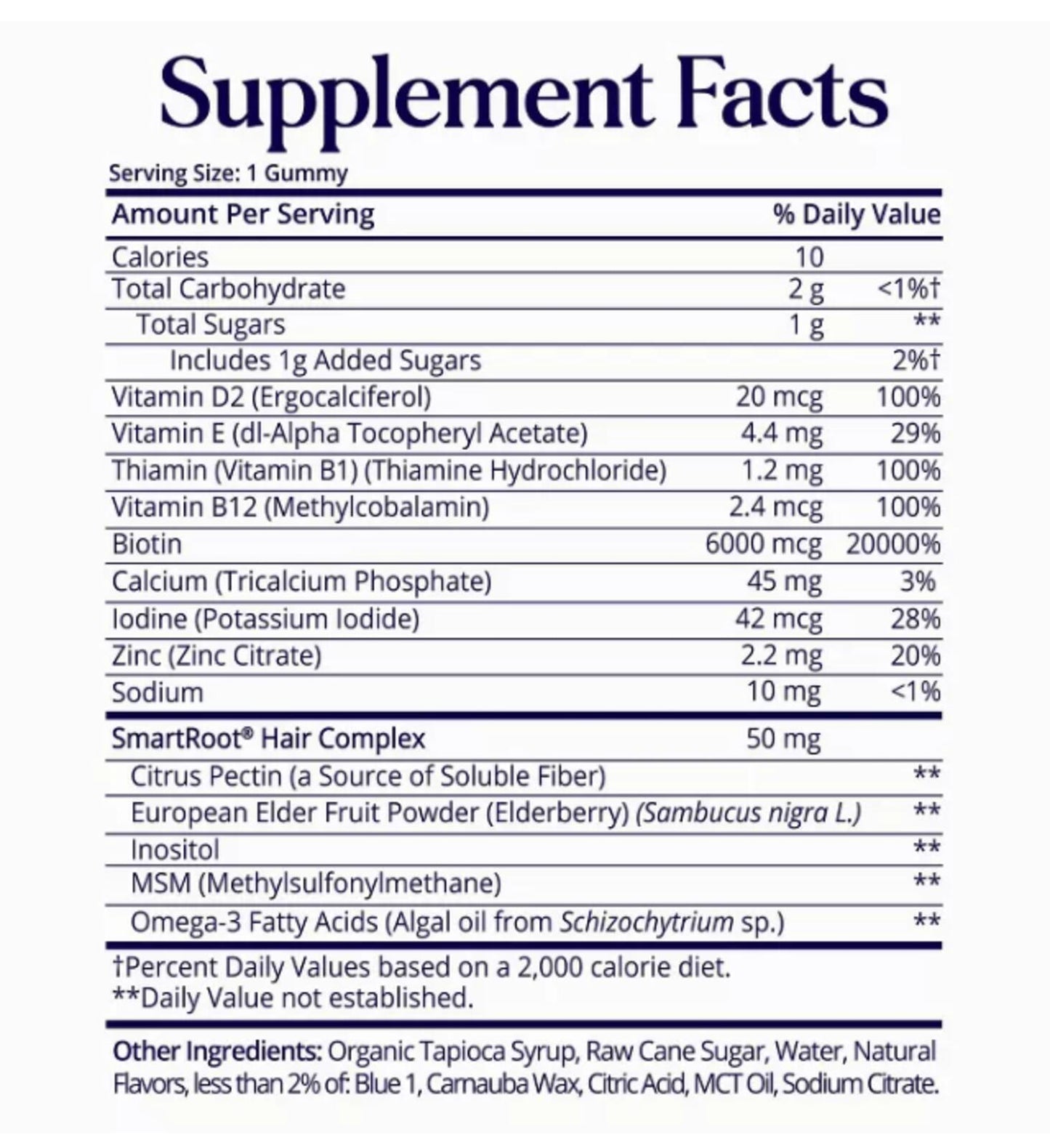 SugarbearPRO Hair 5 Week Supply Vitamins - 62ct: Vegan, Halal, Kosher, Biotin 6000 mcg - 2 MONTHS!