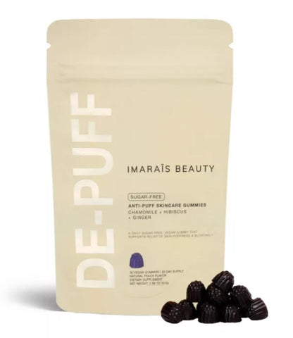 Imarais Beauty De-Puff Anti-Bloat Gummies for Fast Bloating Relief - Vegan and Sugar-Free - 30ct