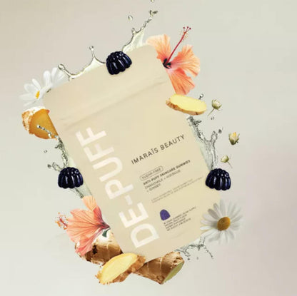 Imarais Beauty De-Puff Anti-Bloat Gummies for Fast Bloating Relief - Vegan and Sugar-Free - 30ct