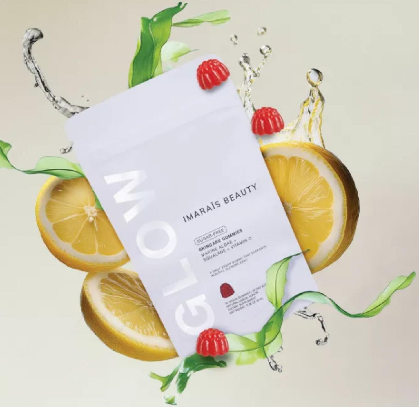 Imarais Beauty Glow Skincare Gummies for Hydration, Collagen Boosting - Vegan and Sugar-Free - 30ct: Certified Gluten-Free, Plant-Based