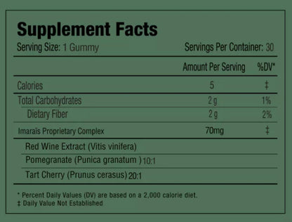 Imarais Beauty Youth Anti-Aging Gummies Sugar-Free - 30ct Cherry Flavor