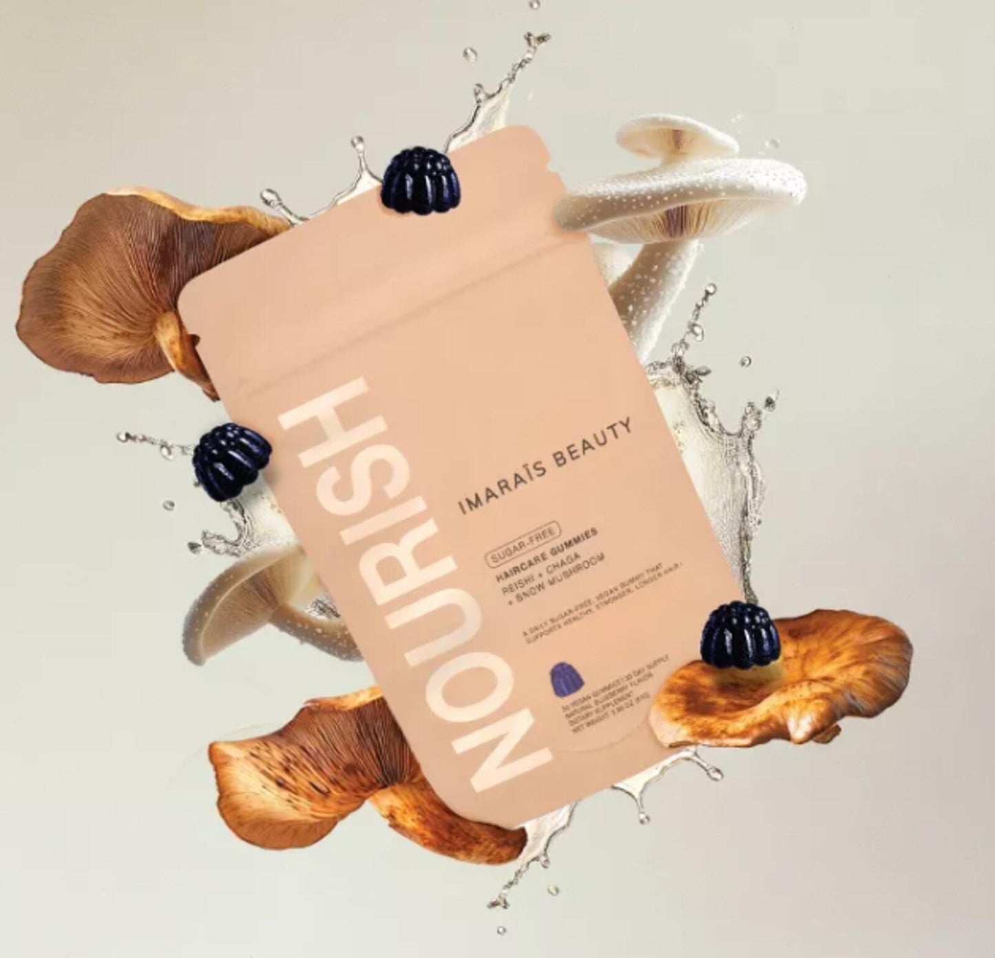 Imarais Beauty Nourish Haircare Gummies for Hair Growth, Anti-Shedding - Vegan and Sugar-Free - 30ct