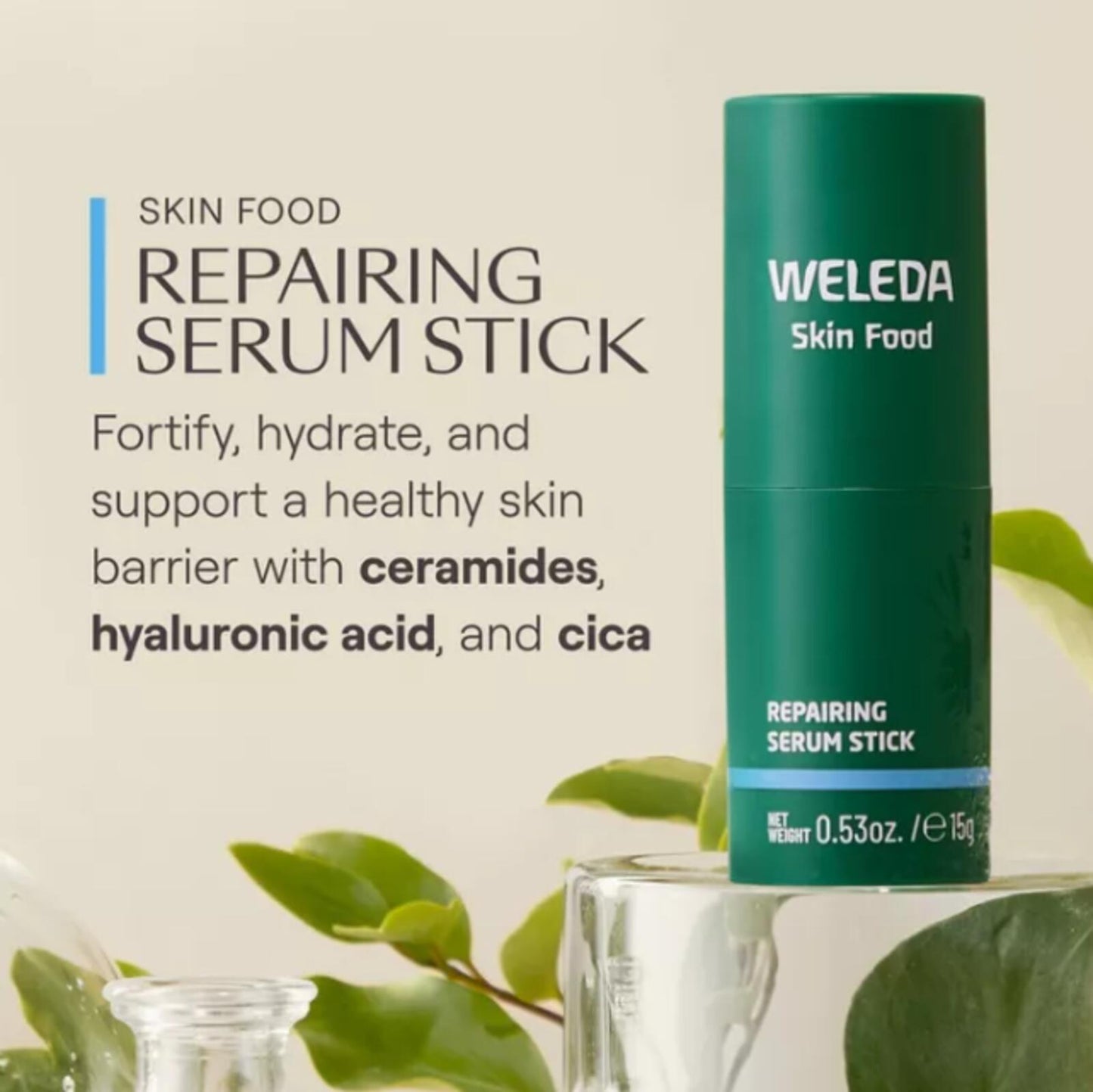 Weleda Skin Food Repair Serum Stick - 0.53oz: Moisturizing, Skin Tone Improvement, Paraben-Free, Calendula Scent