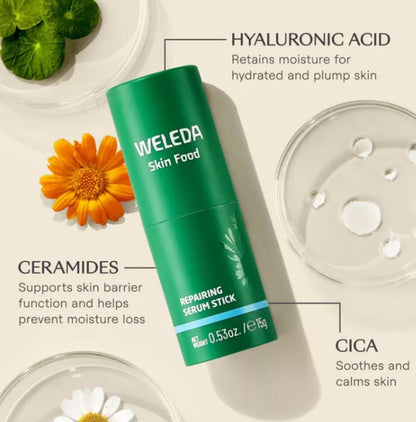 Weleda Skin Food Repair Serum Stick - 0.53oz: Moisturizing, Skin Tone Improvement, Paraben-Free, Calendula Scent