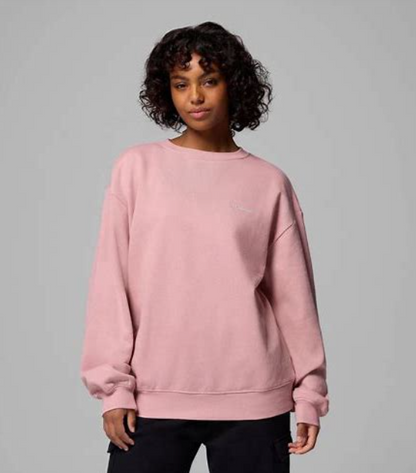 Columbia Women's Aldermore Crewneck Long-Sleeve Sweatshirt - Pink Sand