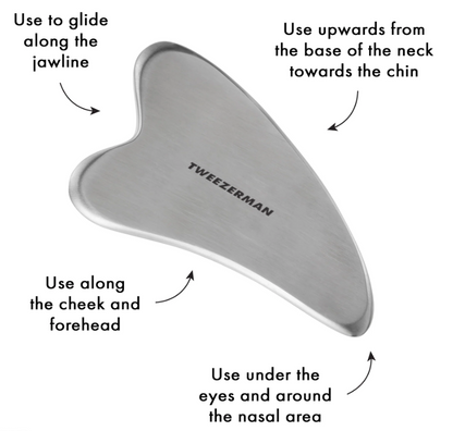Tweezerman Stainless Steel Gua Sha - NEW (cracked box)