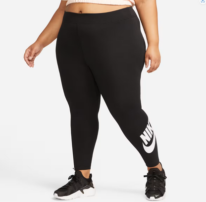 Nike Plus Tight Fit High Rise Full Length - Black - 3XL