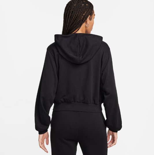 Nike Sportswear Chill Terry Women's Loose Full-Zip French Terry Hoodie - Black/Sail - XS