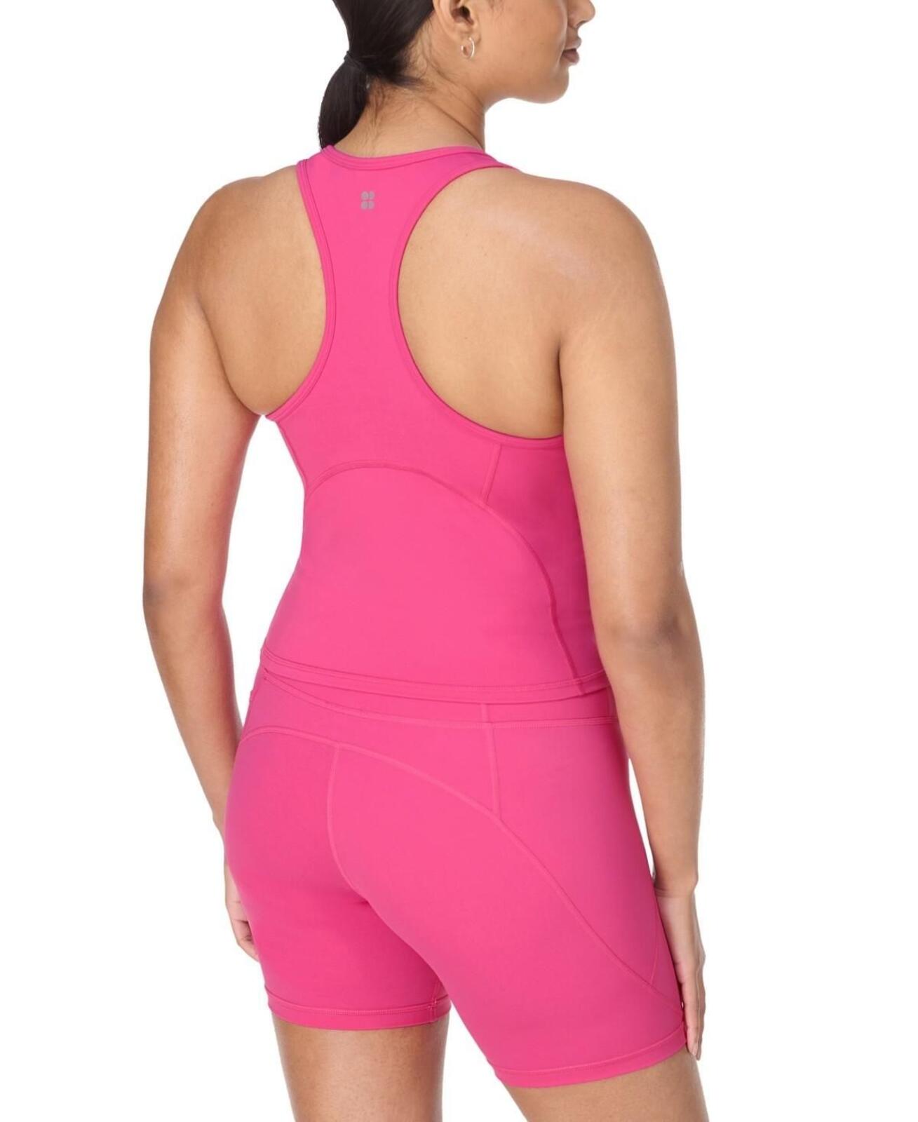 Sweaty Betty Women's Power Mid-Impact Cropped Tank Top - Fuchsia Pink