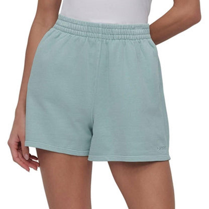 Dkny Women's Stretch Cotton Shorts - Mineral Green - Size L