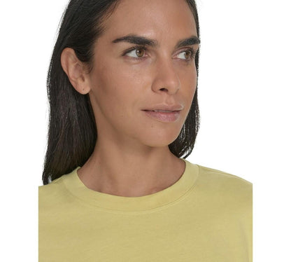 Calvin Klein Performance Women's Long-Sleeve Crewneck T-Shirt - Muted Lime