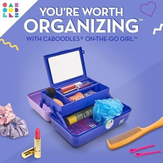 Caboodles on-the-Go Girl Storage - Lilac Over Cobalt Blue