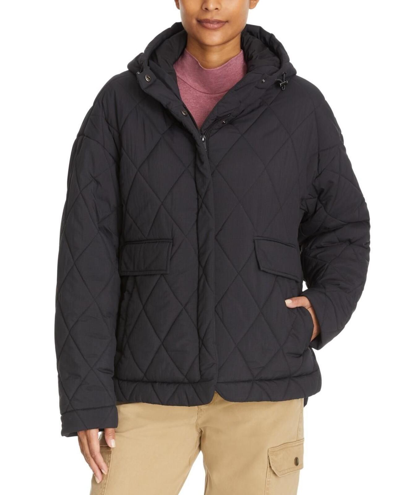 Bass Outdoor Women's High-Low Quilted Outdoor Puffer - Black Beauty