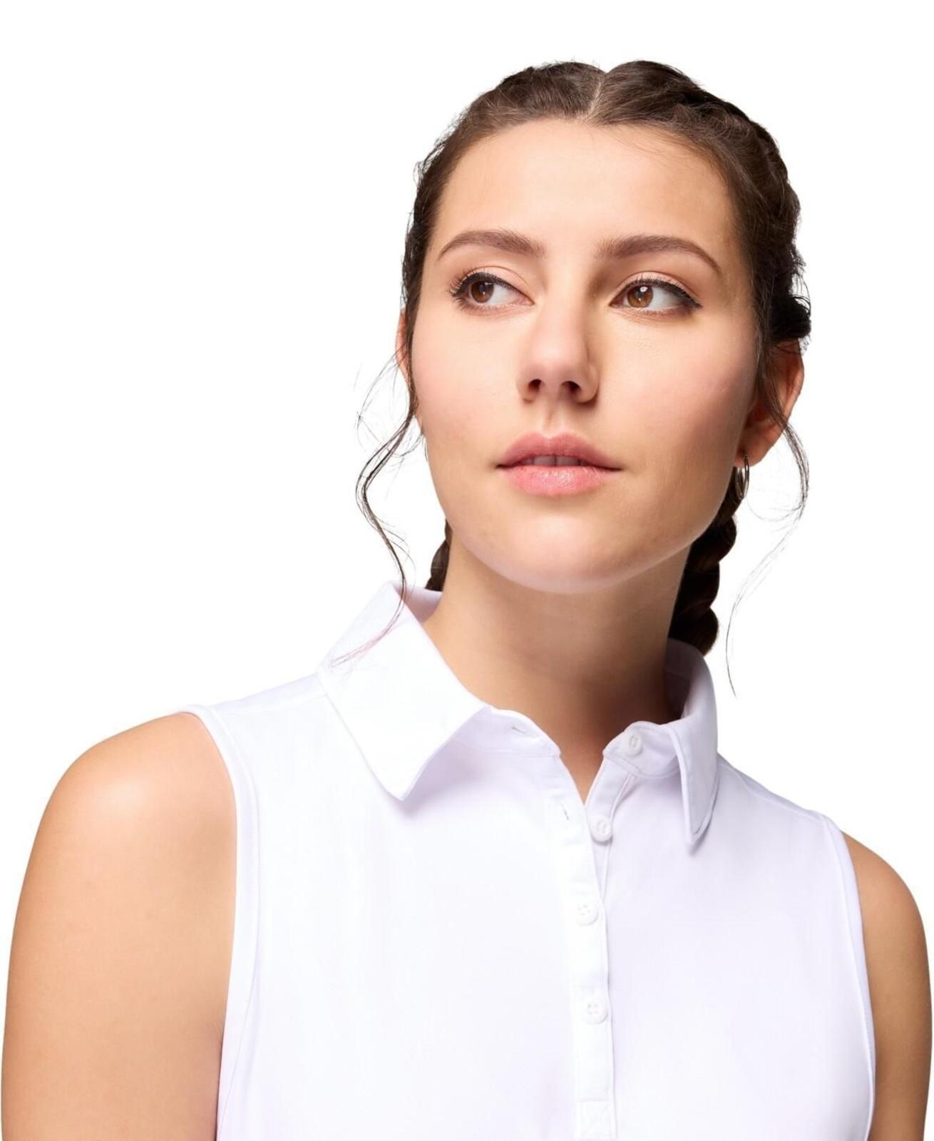 Columbia Women's Cedar Coast Sleeveless Polo Top - White
