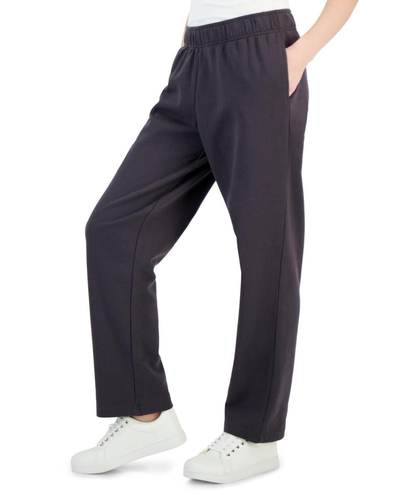 ID Ideology Women's Relaxed Wide-Leg Sweatpants - Light Sand Heather