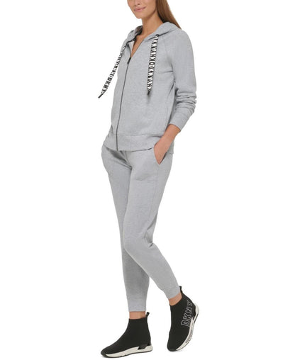 Dkny Sport Women's Logo-Drawstring Fleece Jogger Sweatpants - Sand/sand
