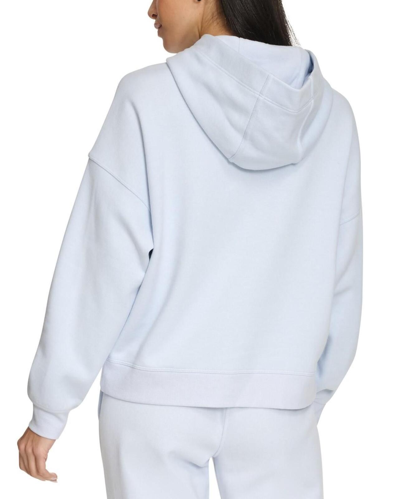 Calvin Klein Women's Fleece Embossed Logo Pullover Hoodie - Spray