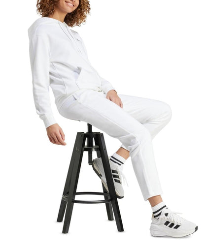 Adidas Women's Logo Feel Cozy Fleece Hoodie - White - XS