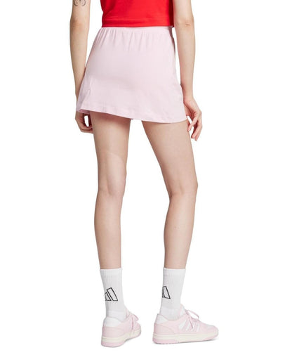 Adidas Essentials Color Pop Cotton Skort - Pink / Red - XS