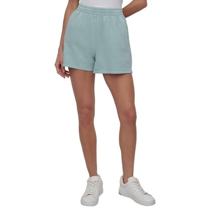 Dkny Women's Stretch Cotton Shorts - Mineral Green - Size XL
