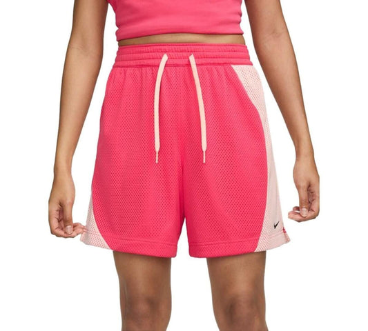 Nike Women's Essential Dri-fit Mesh Basketball Shorts - White/whit