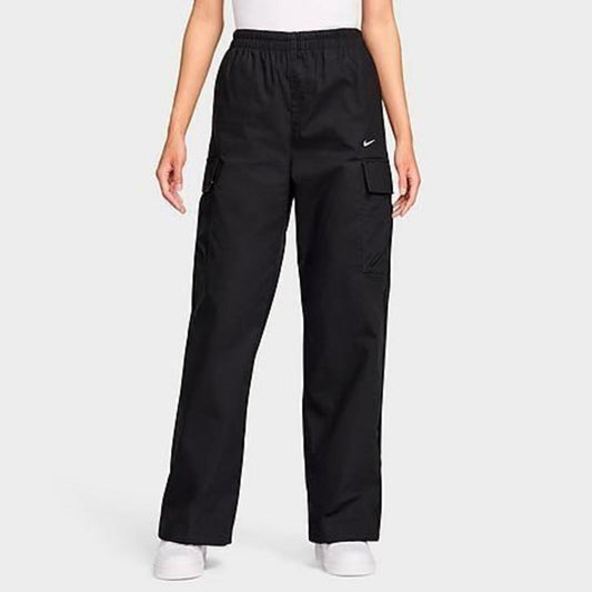 Nike Women's Sportswear Everything Wovens Mid-Rise Cargo Pants - Black/white
