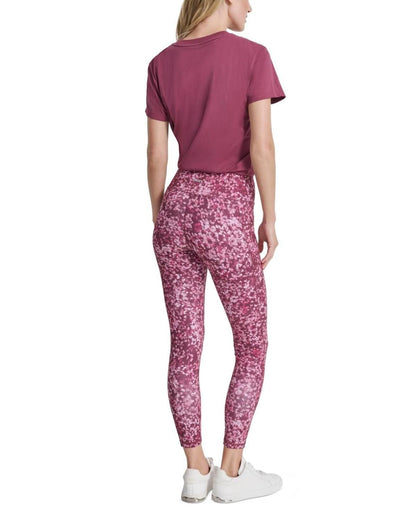 Dkny Sport Women's High-Rise Printed 7/8 Leggings - Burgundy Floral