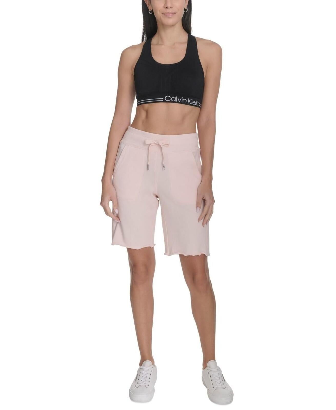 Calvin Klein Women's Performance Drawstring Shorts - Cloud Pink