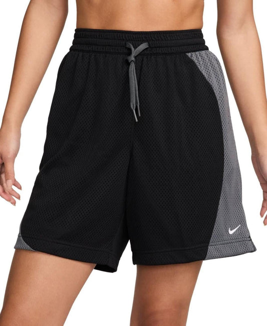 Nike Women's Essential Dri-fit Mesh Basketball Shorts - Black/iron Grey/white