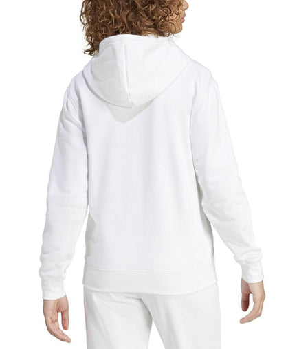 Adidas Women's Logo Feel Cozy Fleece Hoodie - White - XS