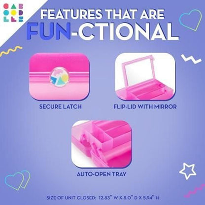 Caboodles on-the-Go Girl Storage - Lilac Over Cobalt Blue