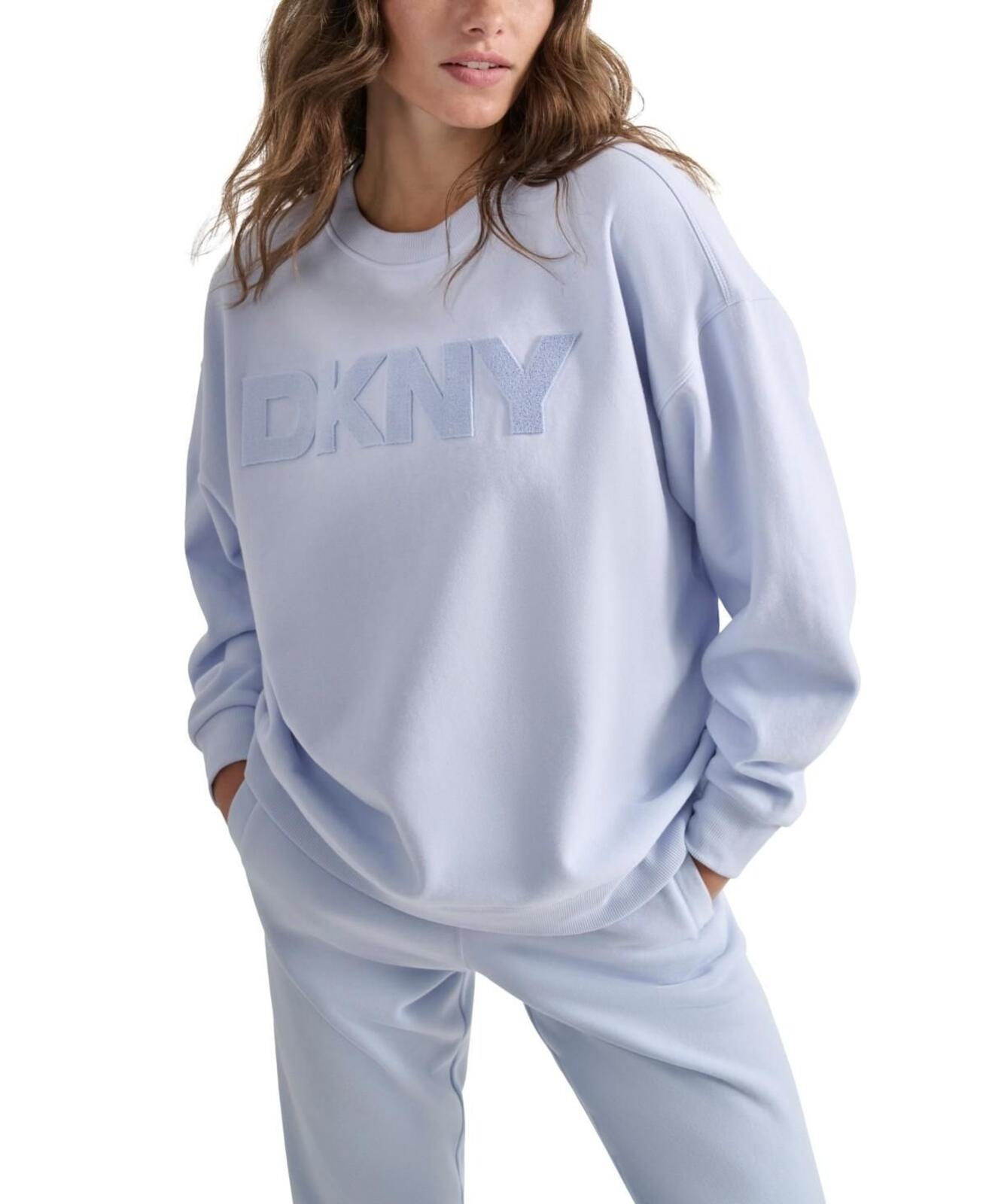 Dkny Sport Women's Velvet-Logo Sweatshirt - Rain