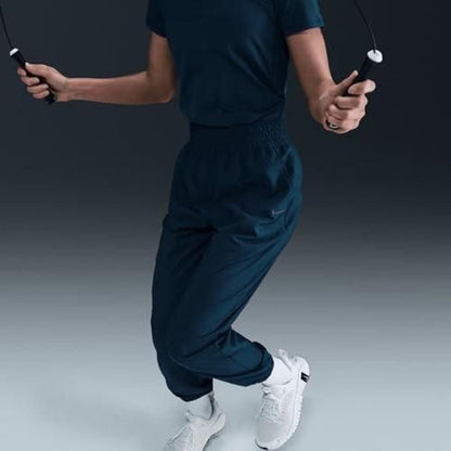 Nike One Women S Dri-FIT High-Waisted 7/8 Joggers Armory Navy/Black Size Small