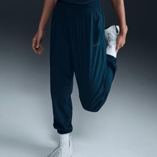 Nike One Women S Dri-FIT High-Waisted 7/8 Joggers Armory Navy/Black Size Small