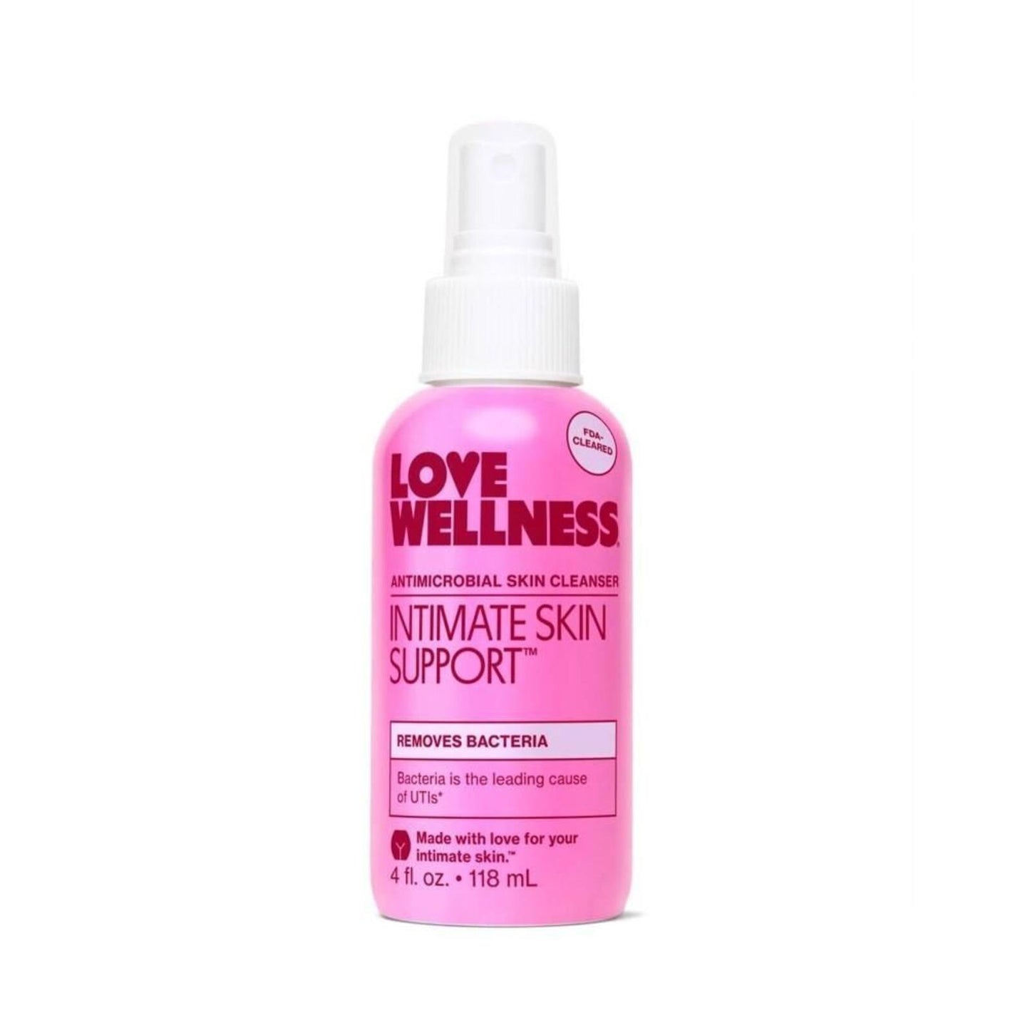 Love Wellness, Intimate Skin Support Antimicrobial Skin Cleanser, 5.44 OZ