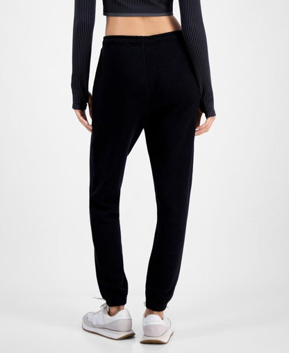 ID Ideology Women's Soft-Touch Ankle Knit Joggers - Deep Black